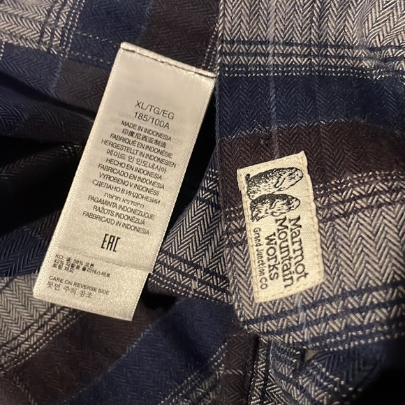 COPY - Marmot Ridgefield Hvywt Flannel Size XL Shirt, NWOT - Picture 14 of 16